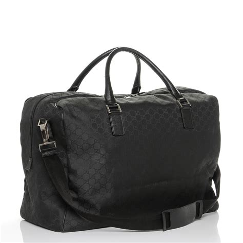 gucci duffle bag black